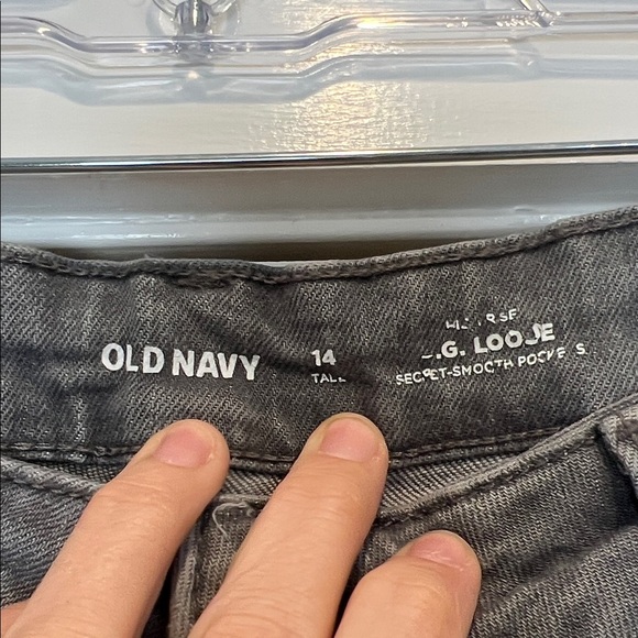 Old Navy Women's Gray Hi rise O.G. Loose jeans size 14 Tall. - Picture 6 of 10